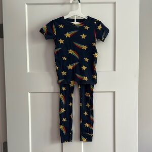 Old Navy Kids Pajama Set - Navy with Stars and Rainbows